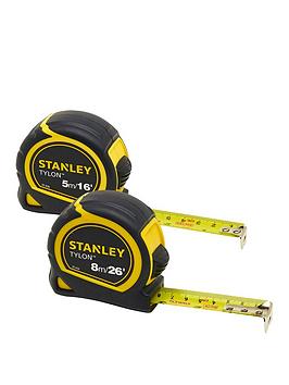 Product photograph of Stanley Twin Pack Tape Measures Stht9-98985 from very.co.uk