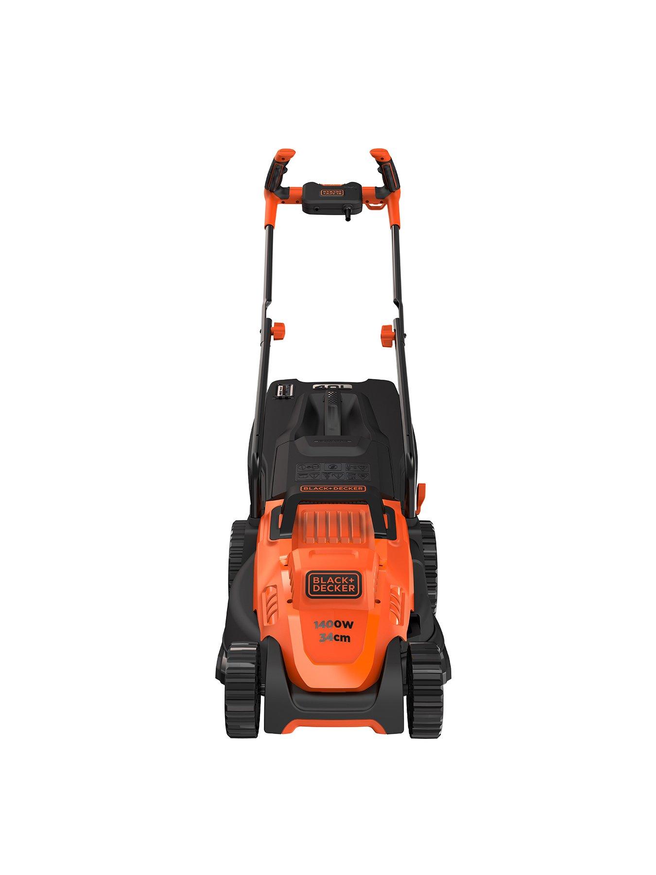 Image 2 of 6 of Black & Decker 1400W&nbsp;34 cm Lawnmower with Bike Handle Controls