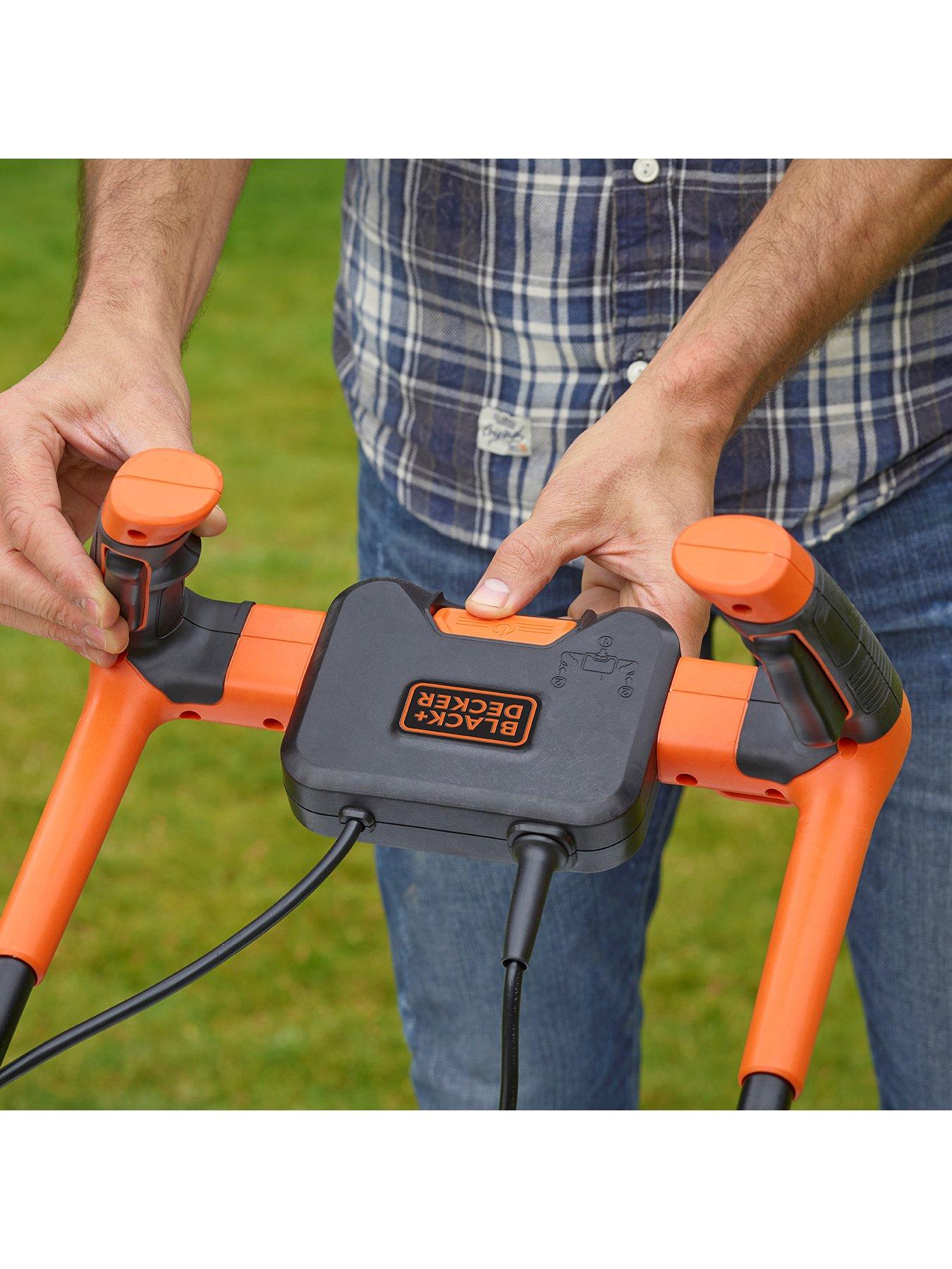 Image 3 of 6 of Black & Decker 1400W&nbsp;34 cm Lawnmower with Bike Handle Controls