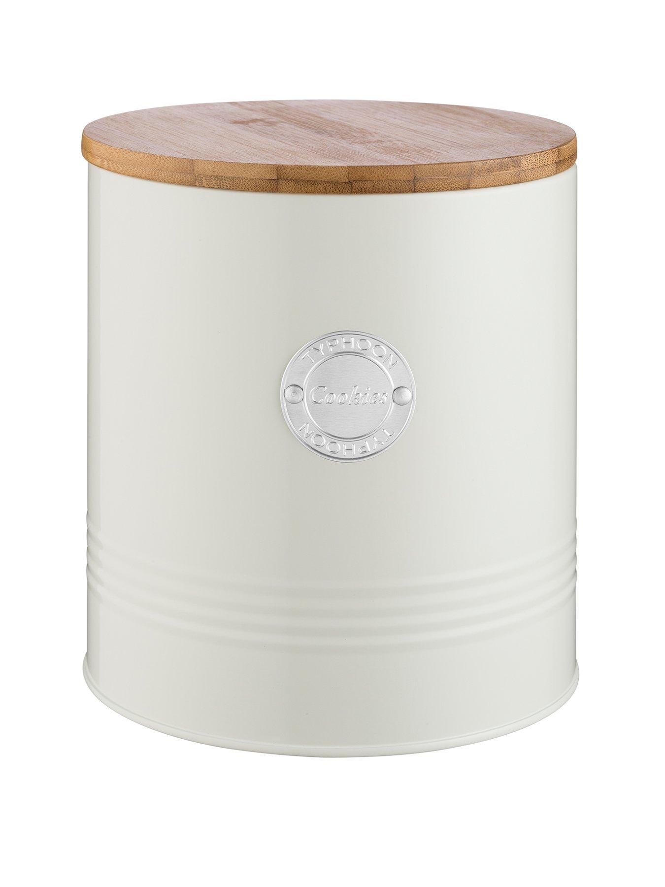 Product photograph of Typhoon Living Cookie Storage Tin Ndash Cream from very.co.uk