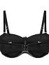  image of charnos-superfit-lace-padded-strapless-bra-blacknude
