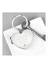 Image thumbnail 1 of 4 of The Personalised Memento Company Personalised Valentines Heart Photo Key Ring