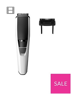 Philips Series 3000 Beard & Stubble Trimmer with Stainless Steel Blades - BT3206/13