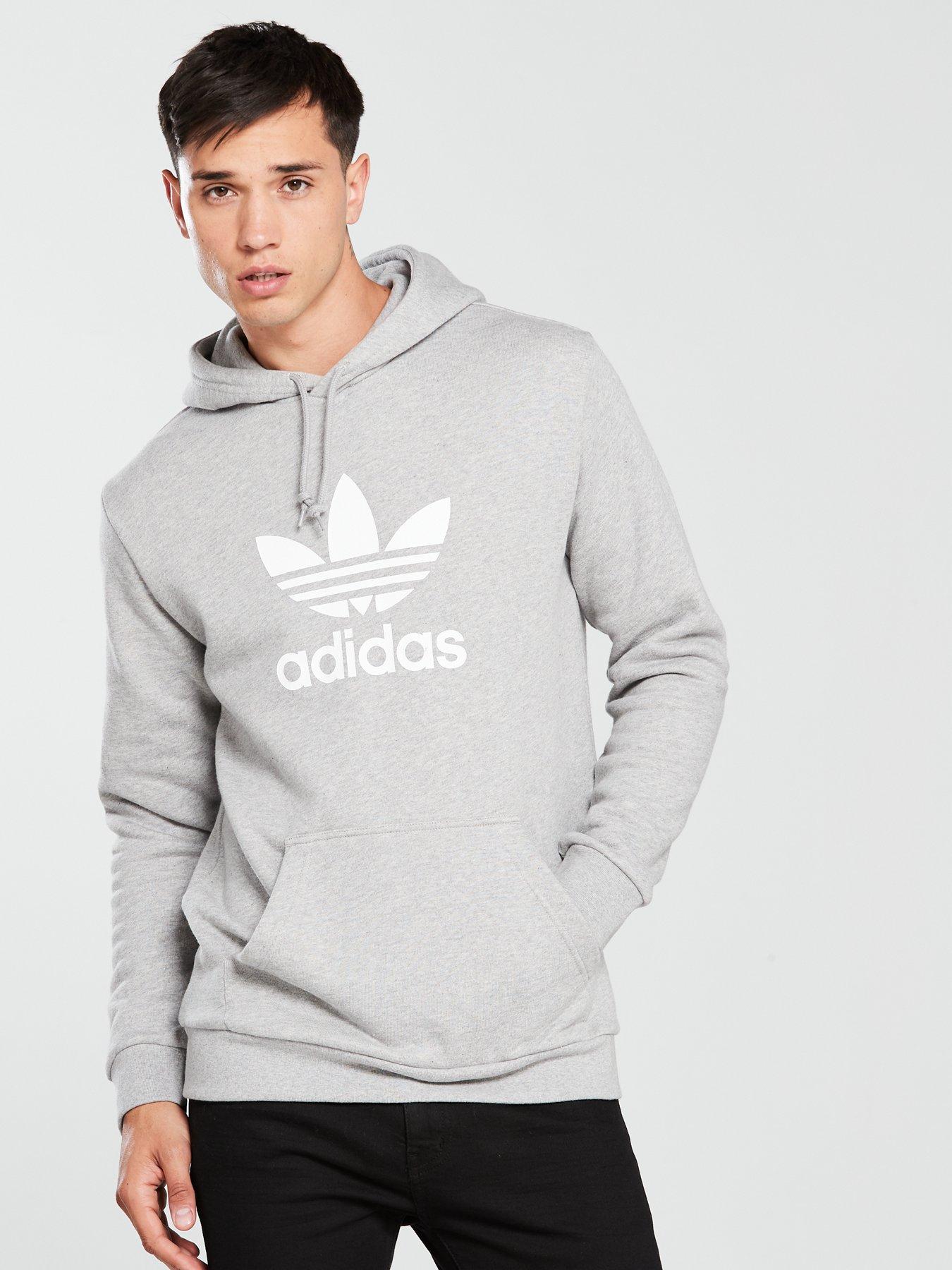 adidas originals pullover hoodie with trefoil logo