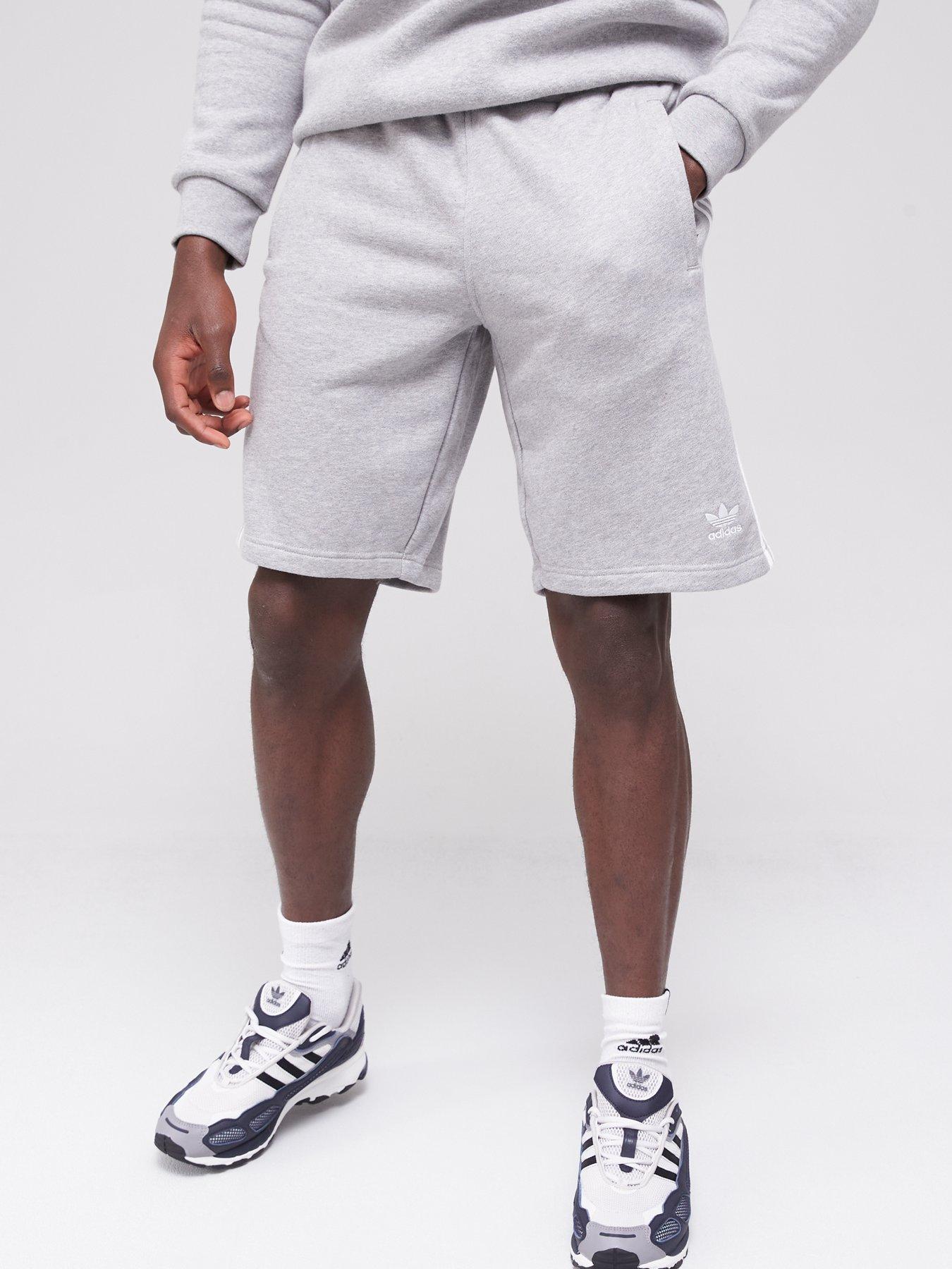 Mens grey 2025 adidas shorts