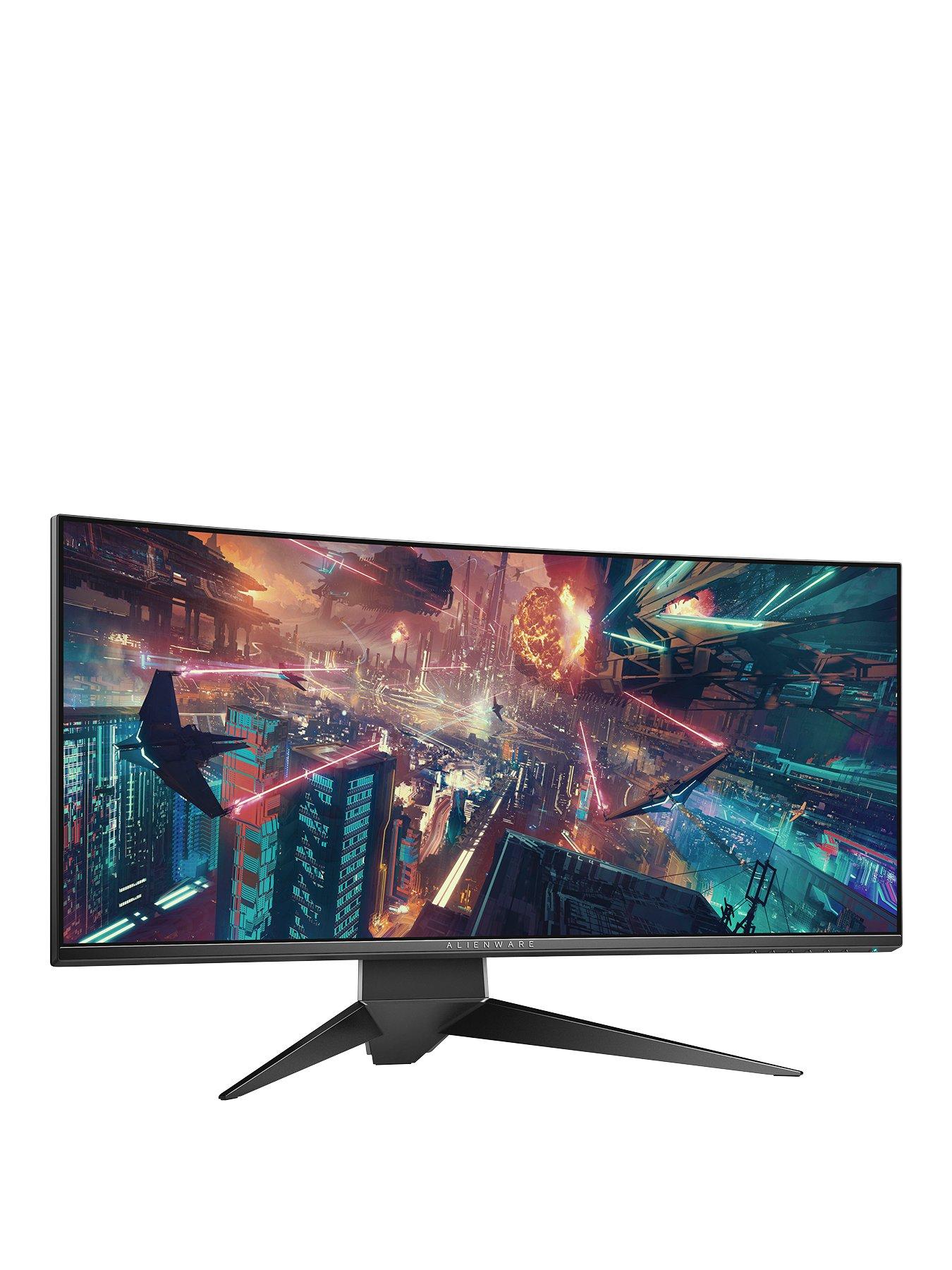 Alienware Aw3418Dw 34 Inch Wqhd (3440X1440), Ips, 120Hz, Nvidia G-Sync&Trade;, Displayport, Usb 3.0, Alienfx&Trade; Lighting, 1900R Curved Gaming Monitor