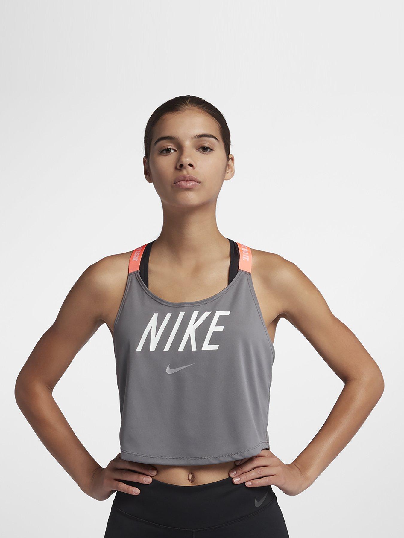 nike cropped elastika tank