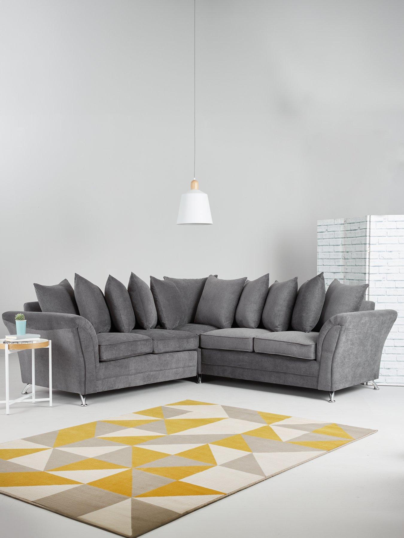 Grey sofa store with diamonds