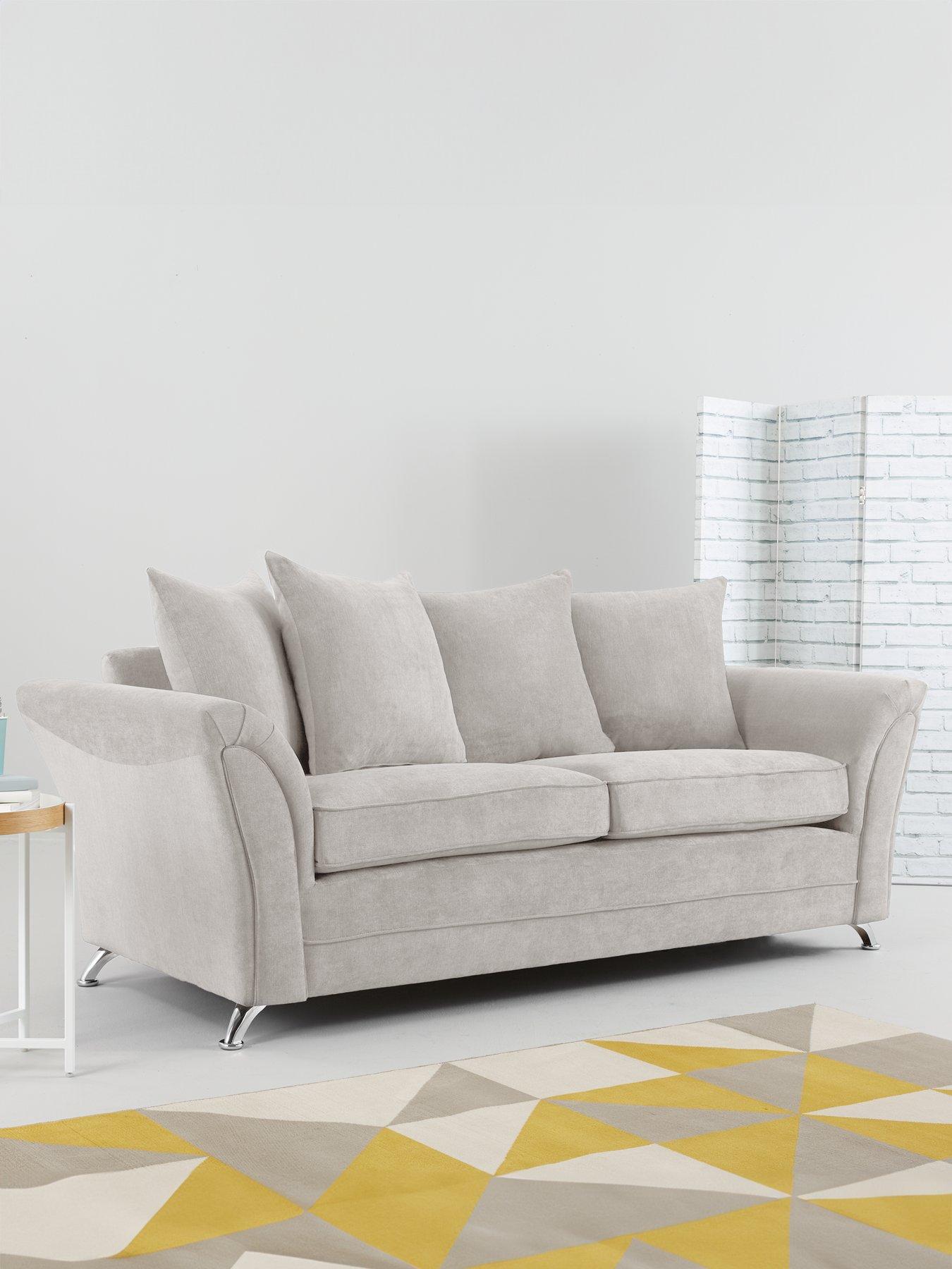 Very Home Dury Fabric 3 Seater Scatter Back Sofa - FSC® Certified