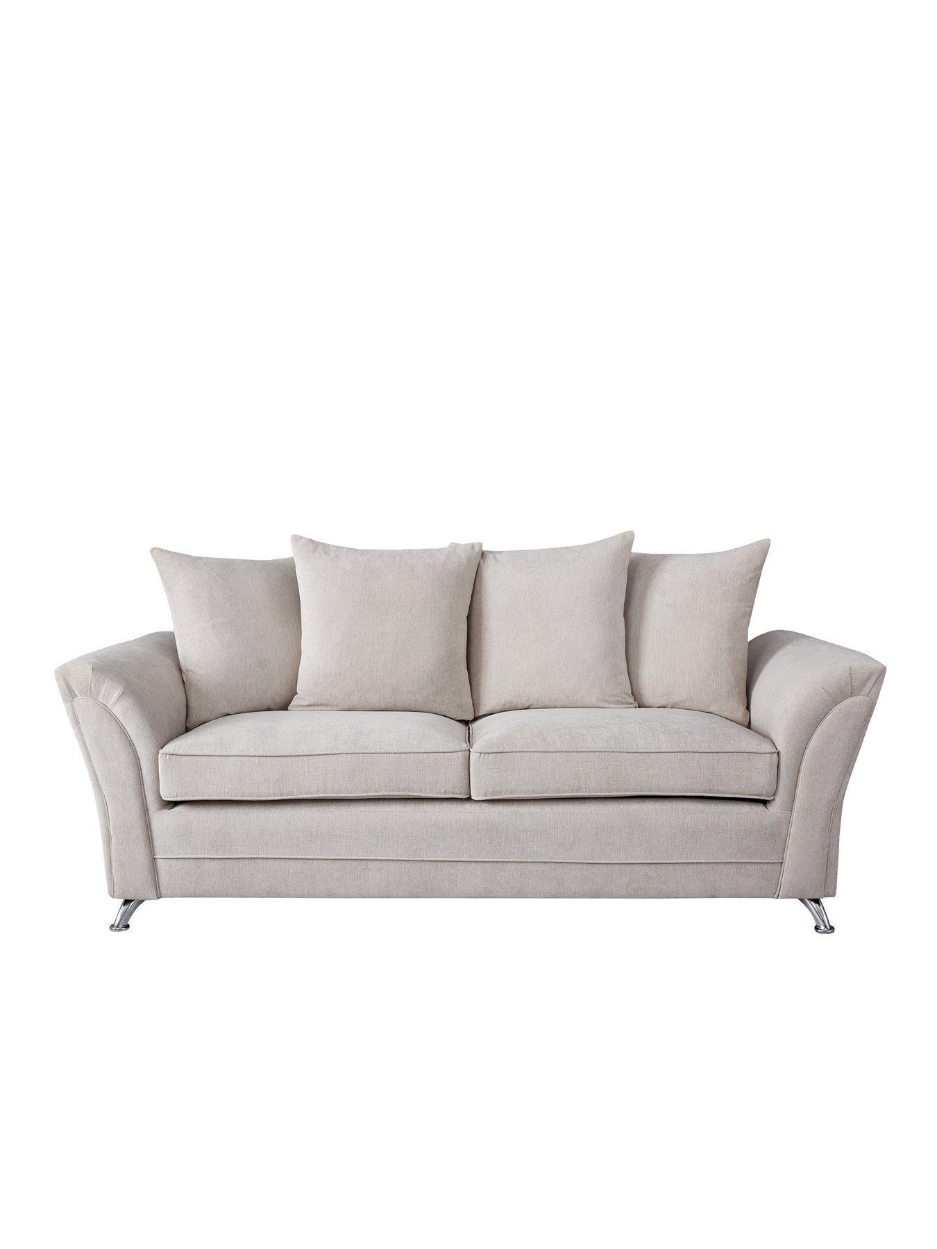 undefined Dury Fabric 3 Seater Scatter Back Sofa - FSC® Certified