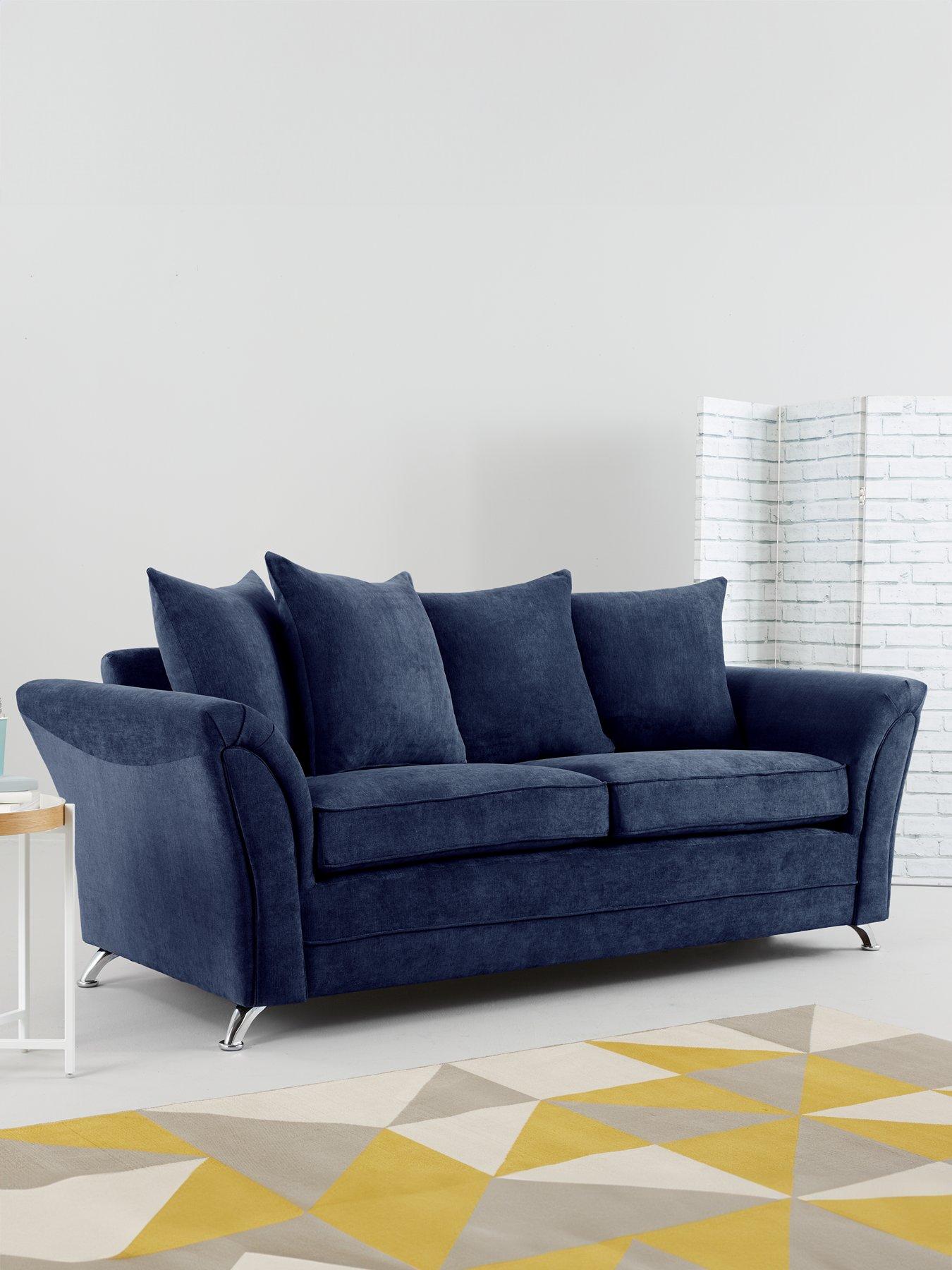 Very Home Dury Fabric 3 Seater Scatter Back Sofa - FSC® Certified