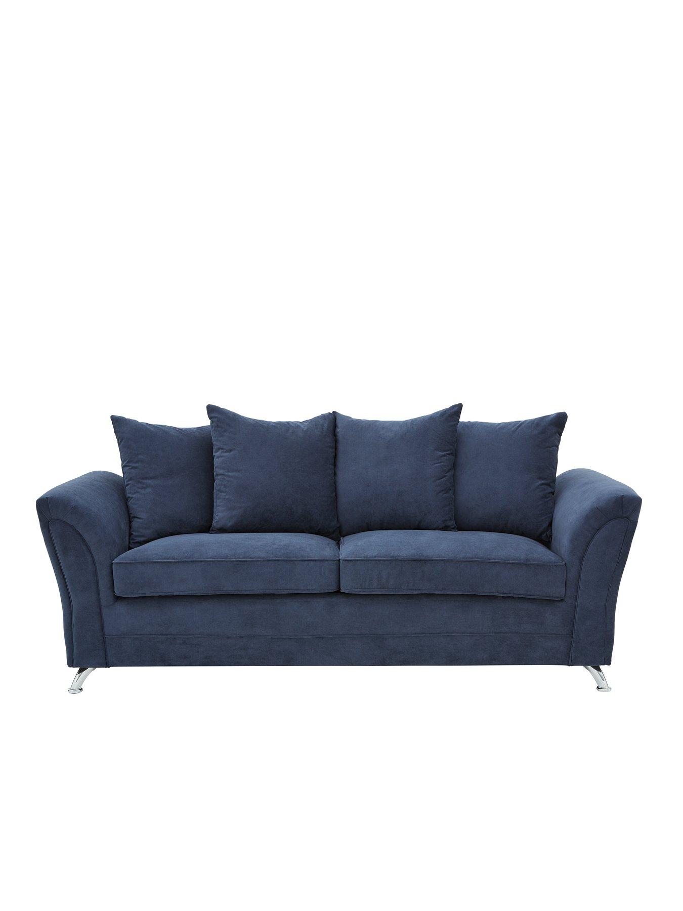 undefined Dury Fabric 3 Seater Scatter Back Sofa - FSC® Certified