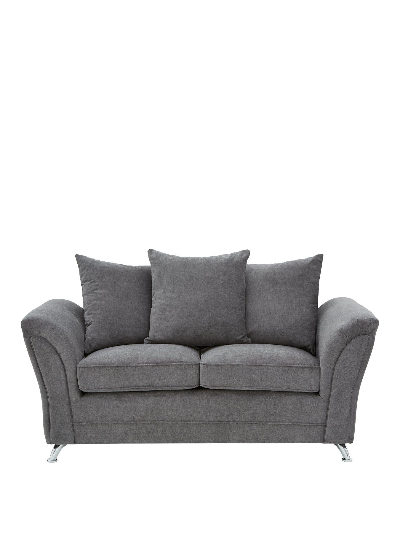 Product photograph of Very Home Dury Fabric 2 Seater Scatter Back Sofa from very.co.uk