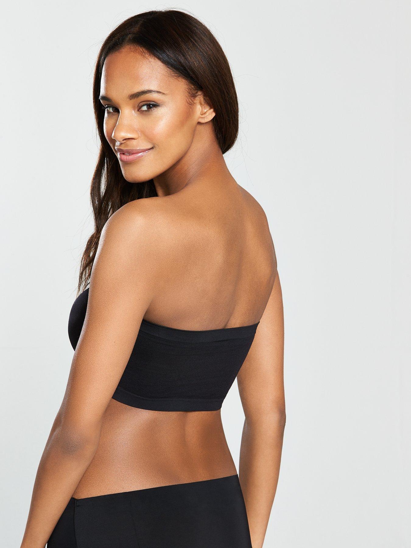 Image 2 of 4 of Secret Weapons Bandeau Bra - Black