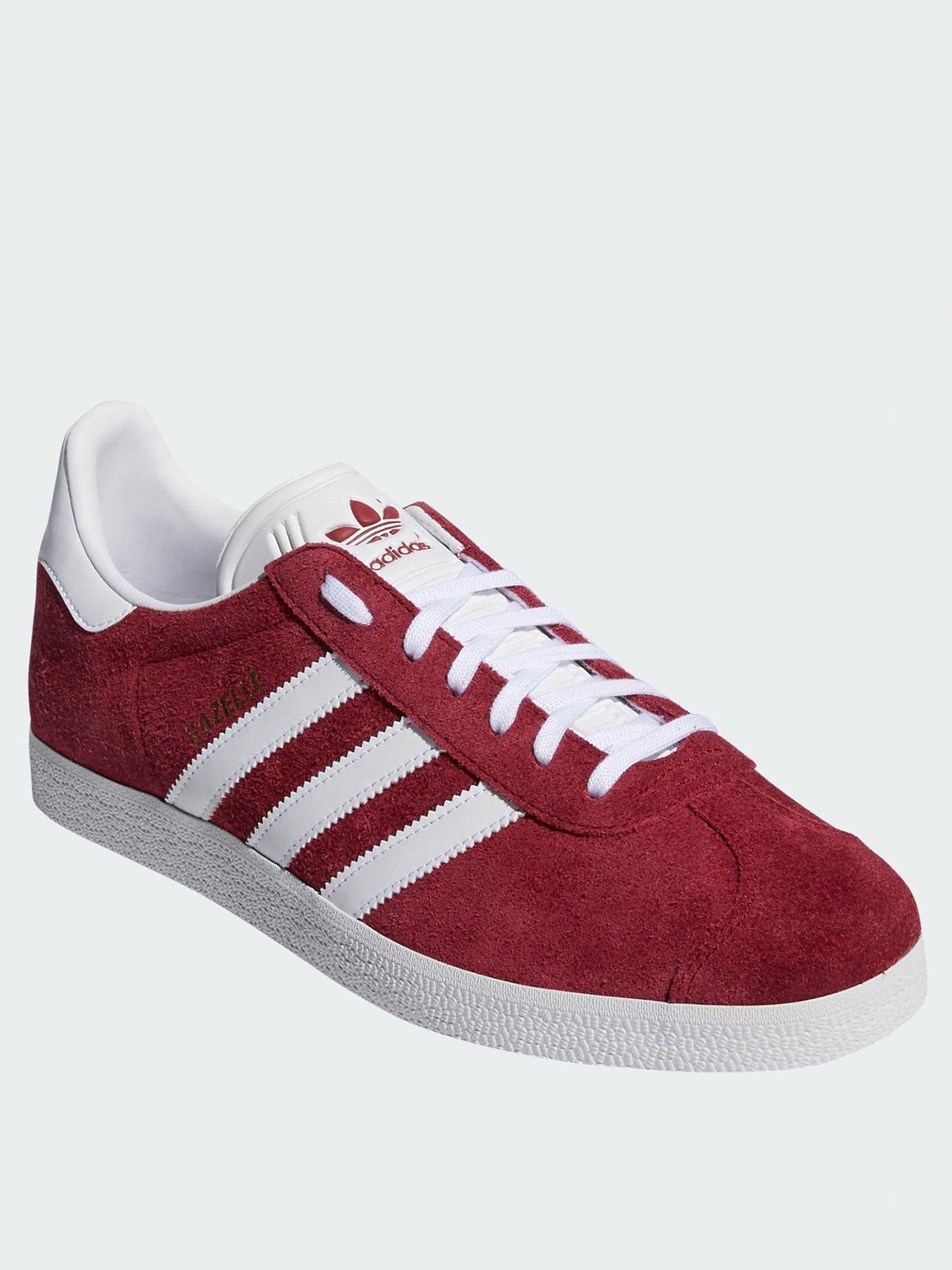 adidas burgundy trainers mens