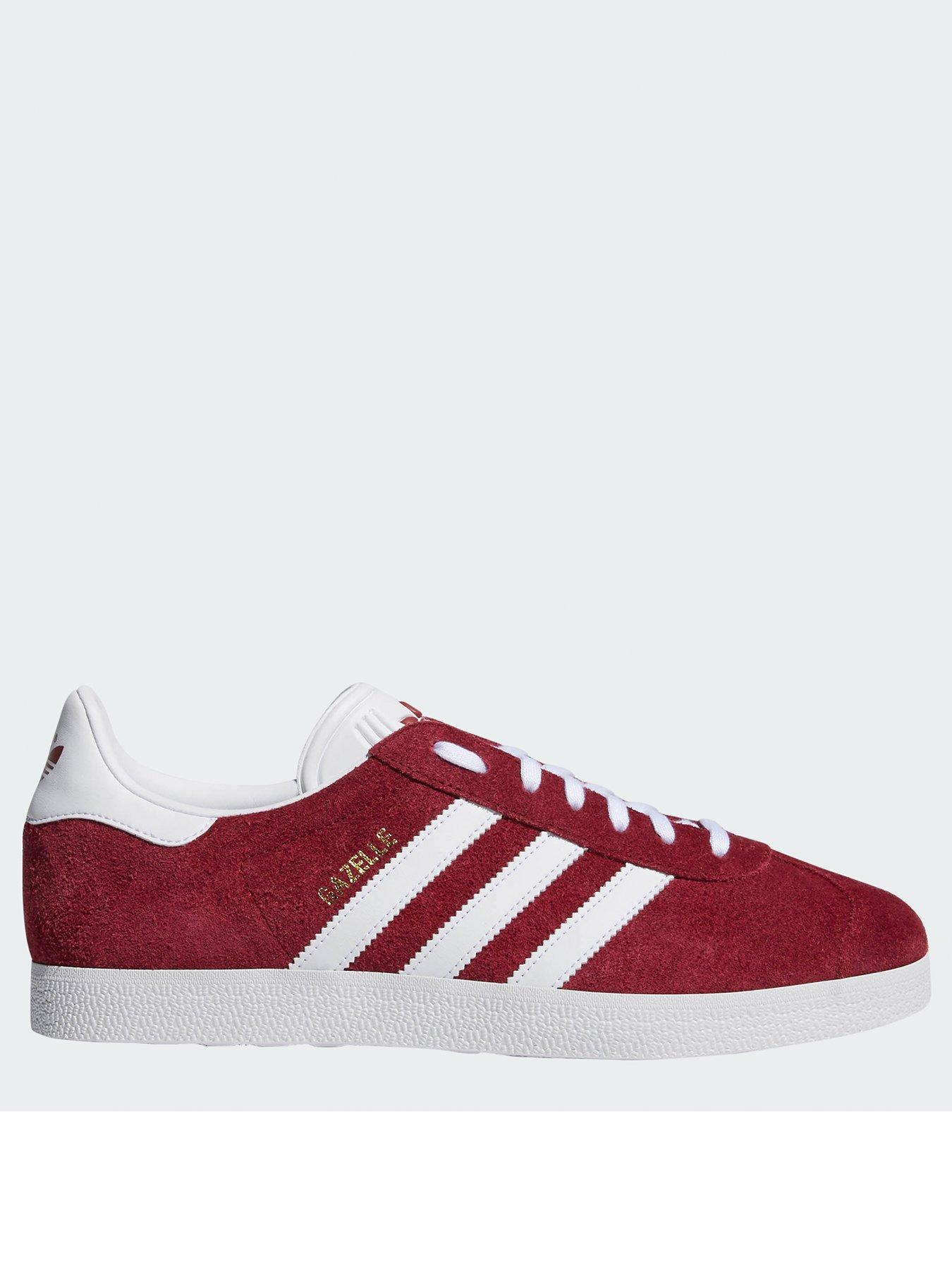 adidas Originals Gazelle Trainers Burgundy Very
