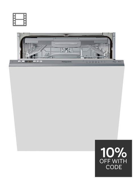 hotpoint-hic3c33cweuknbsp14-place-full-size-integrated-dishwasher-with-quick-wash-3d-zone-wash-silver