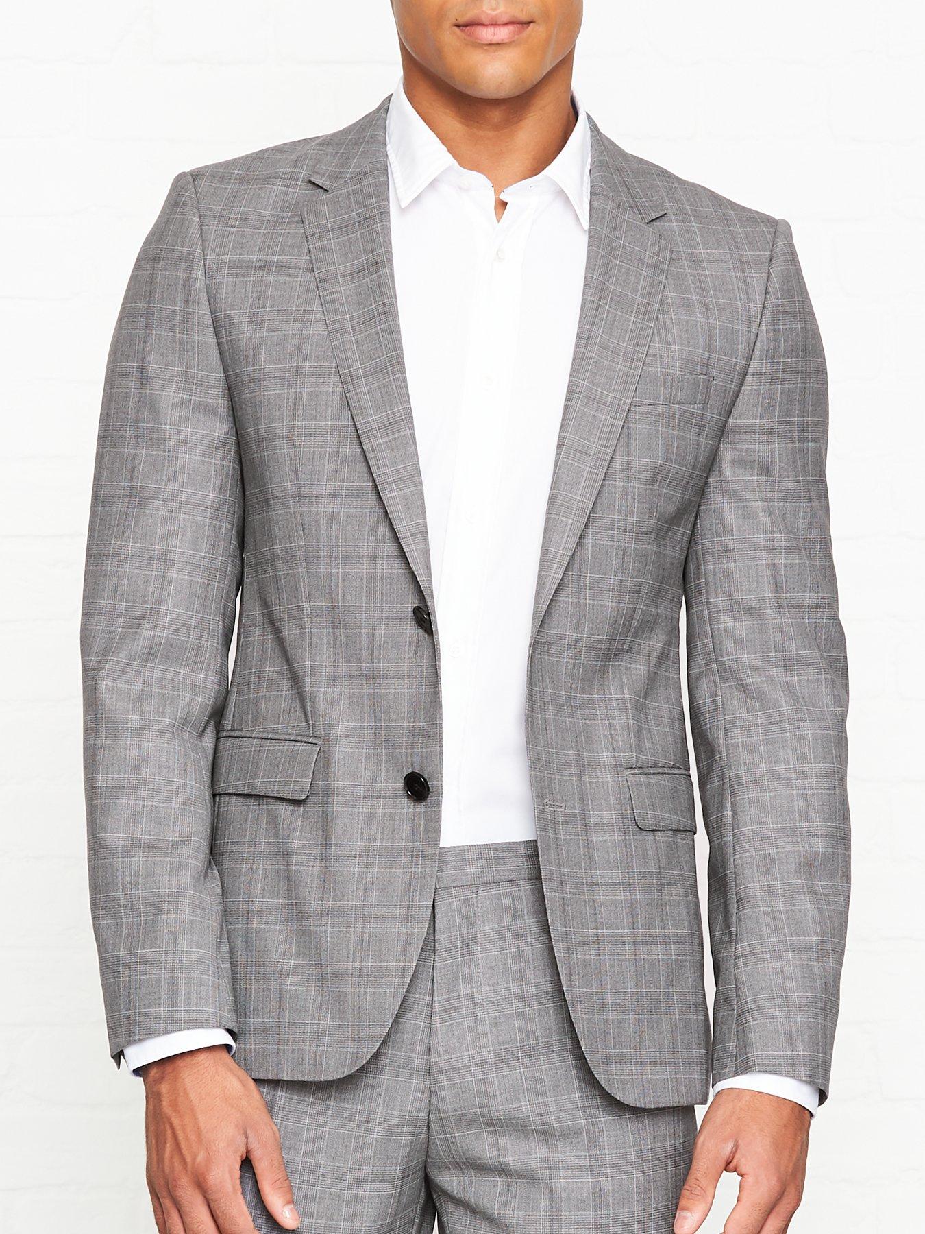 Hugo Astian Extra Slim Fit Check Suit Jacket review