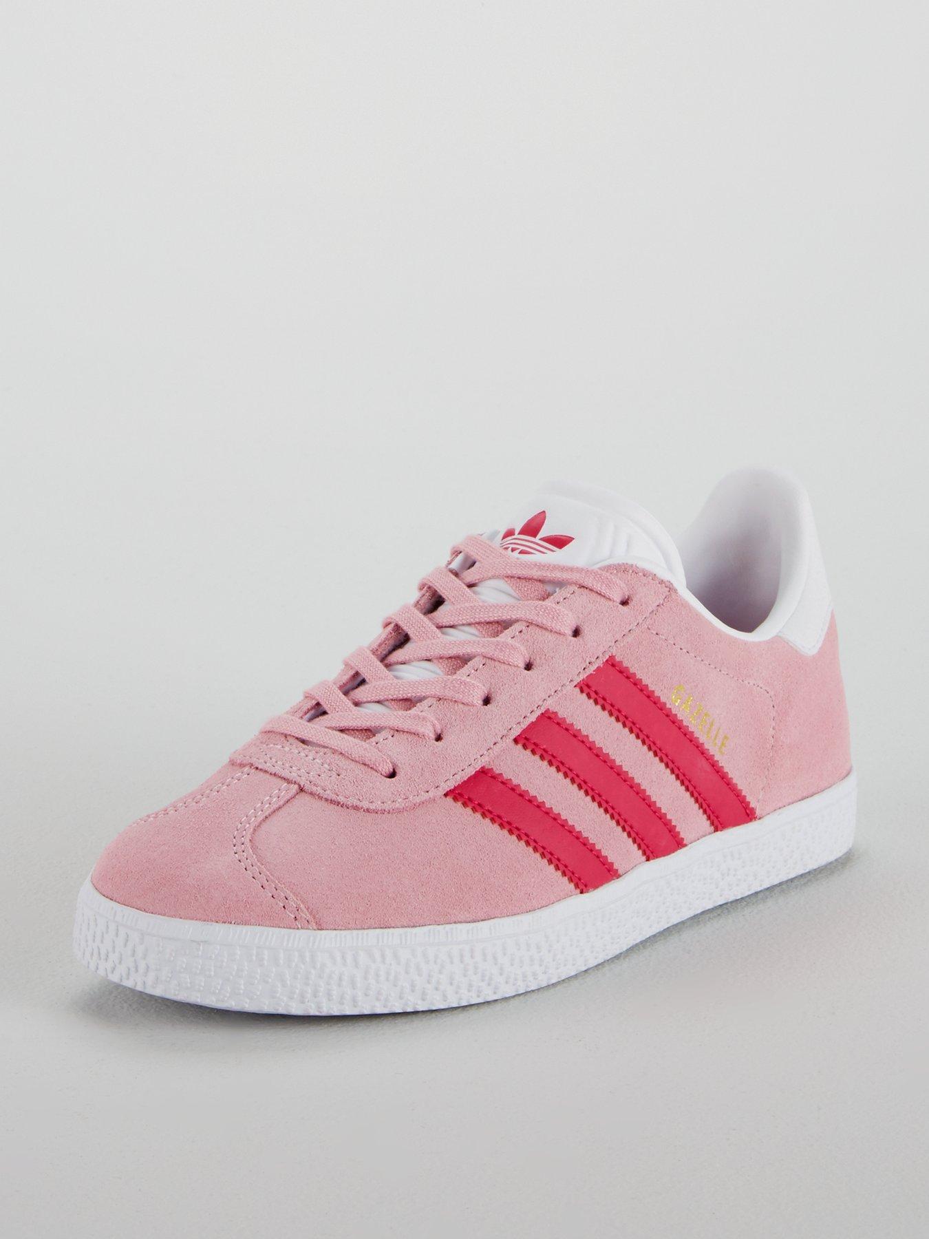 pink adidas gazelle junior