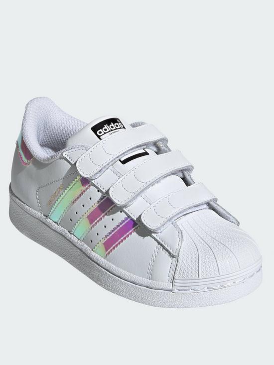 Superstar Childrens Trainer WhiteIridescent Superstar Childrens Trainer WhiteIridescent