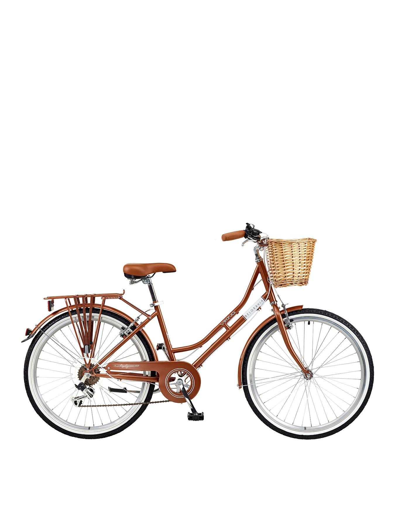 viking belgravia ladies city bike with basket