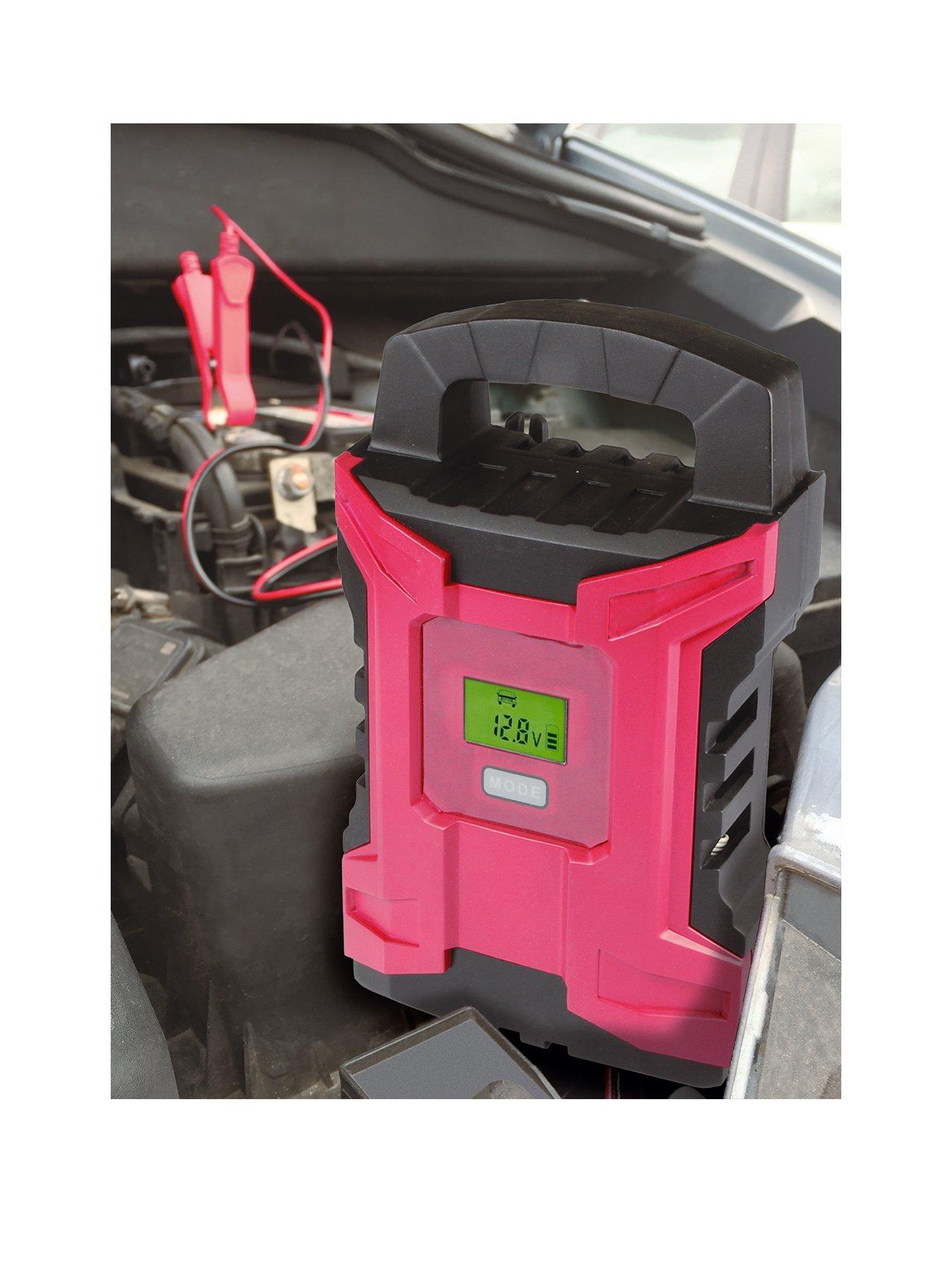 Product photograph of Streetwize Accessories 10amp Fully Automatic Smart Car Motorcycle Battery Charger from very.co.uk
