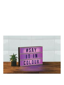 Product photograph of Fizz Colour Changing Cinematic Light Box from very.co.uk