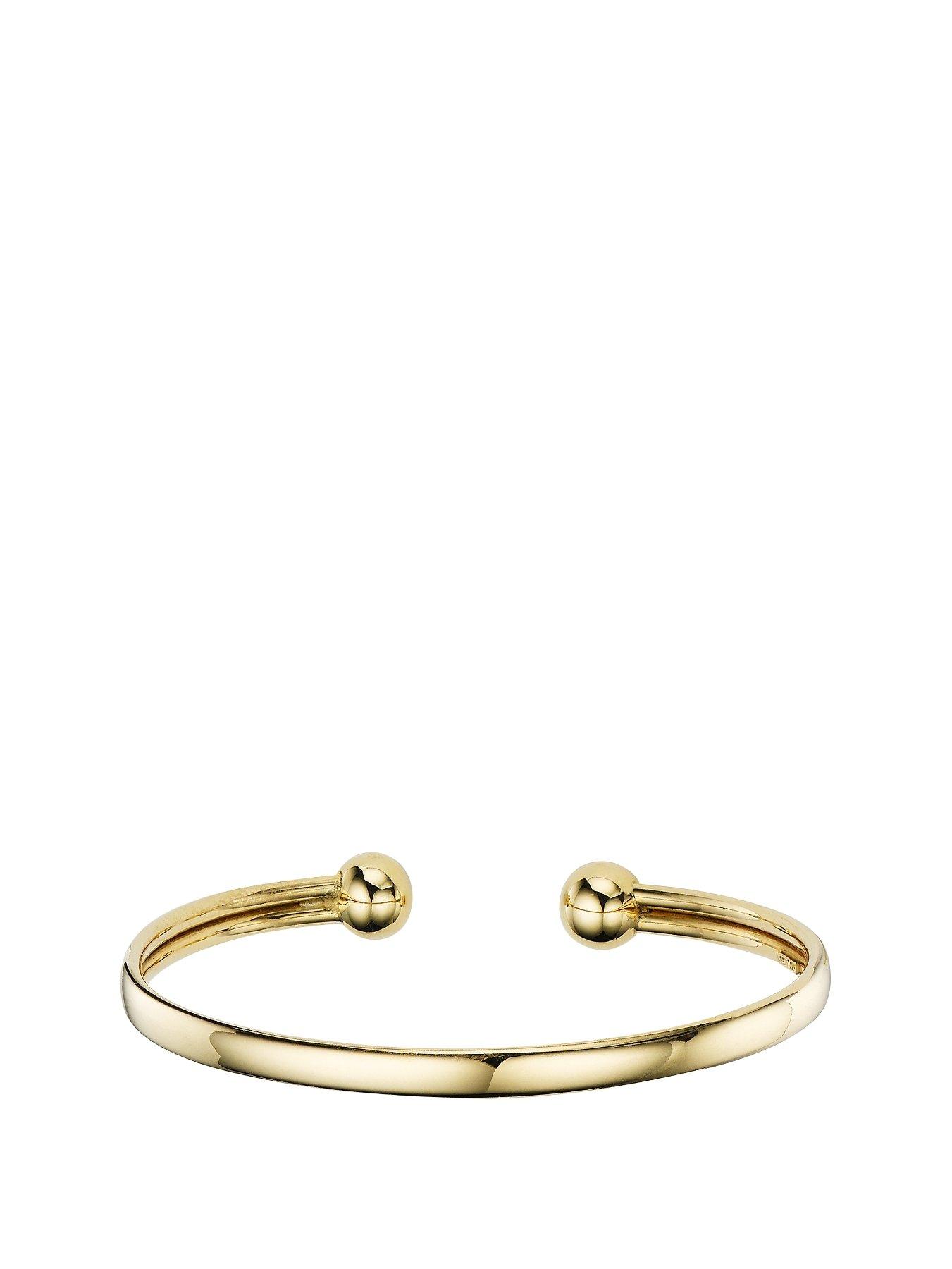 Solid gold torque sale bangle ladies