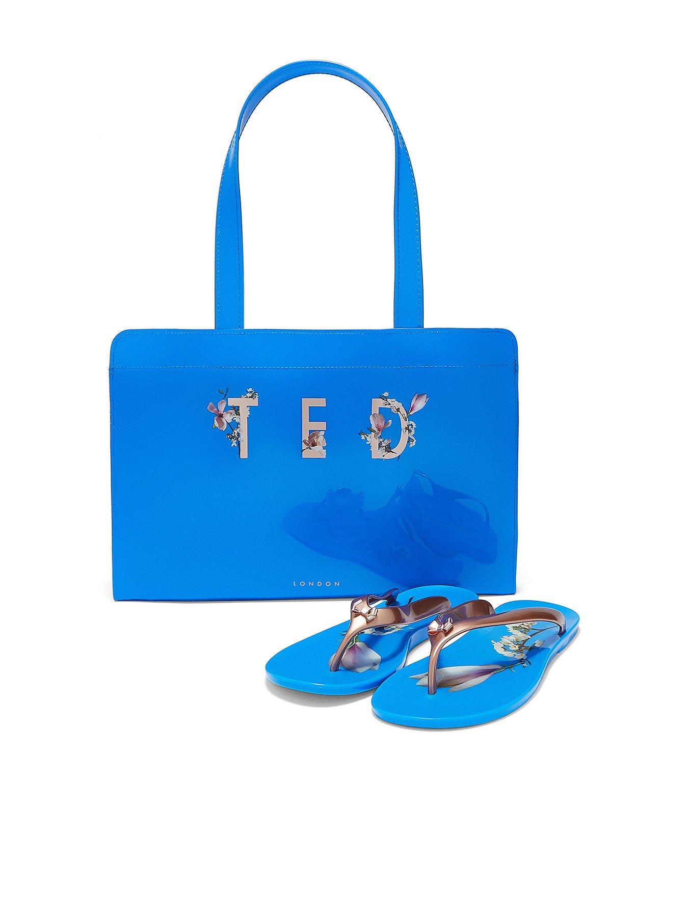 ted baker bag and flip flops