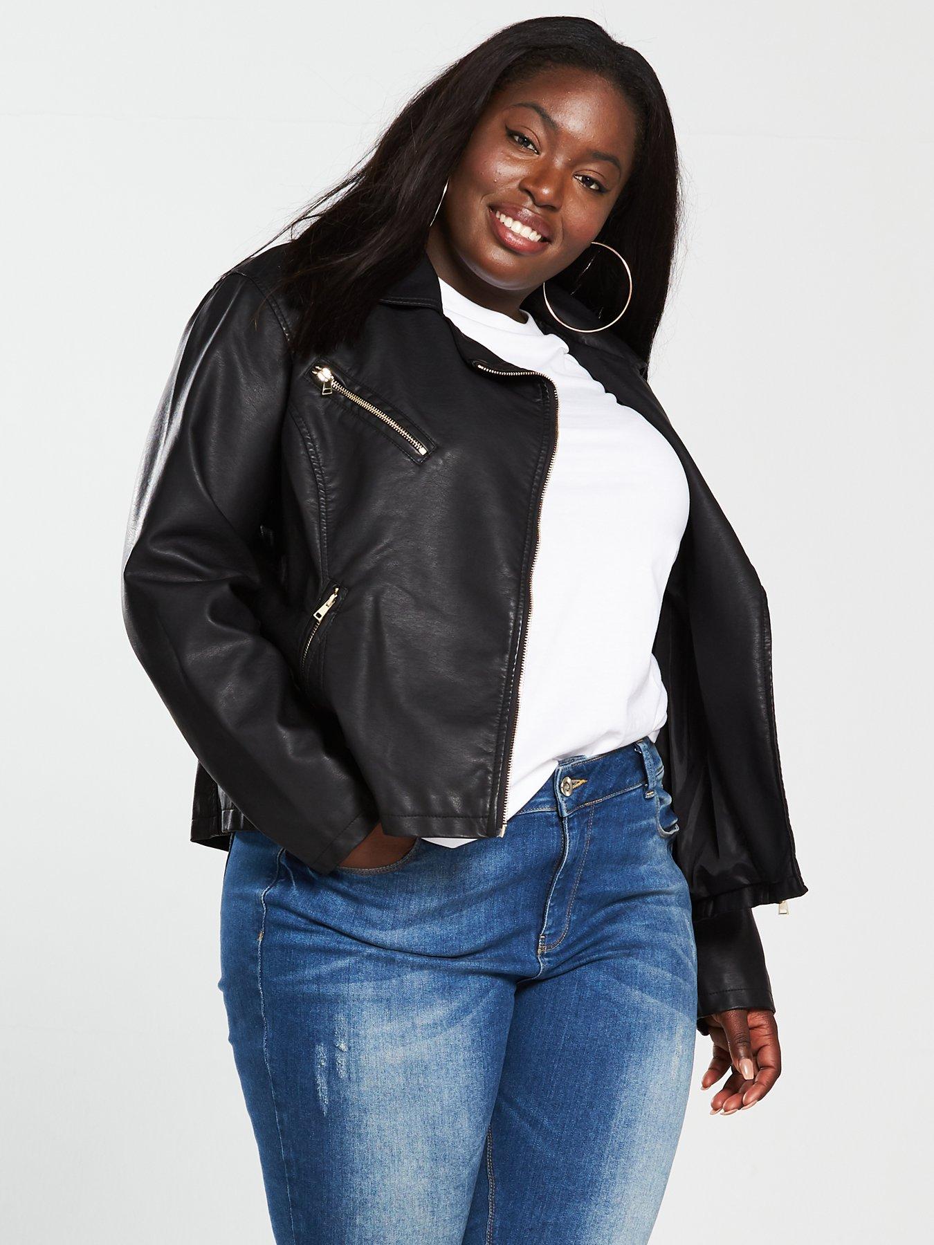 leather jacket curve