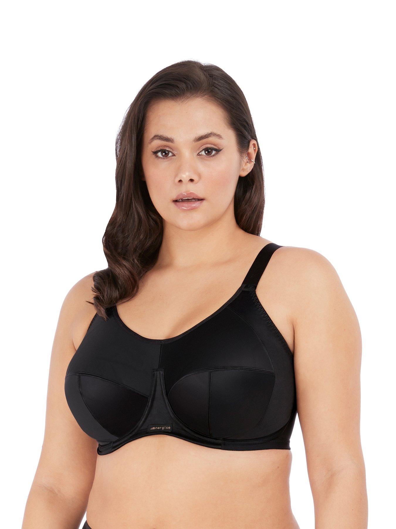 Elomi Energise Sports Bra Black very.co.uk