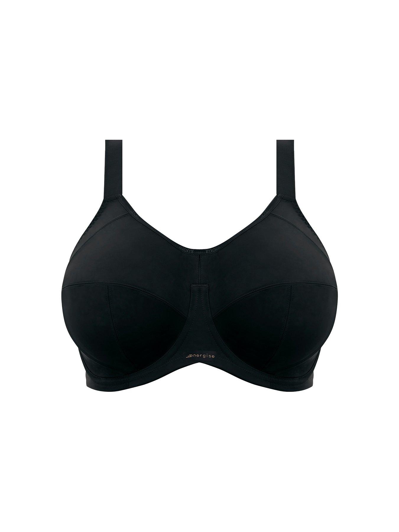 Reggiseno Sportivo Elomi Energize Con Ferretto Per Donne Taglie Forti - Navy Geo, 34HH - Supporto E Incapsulamento