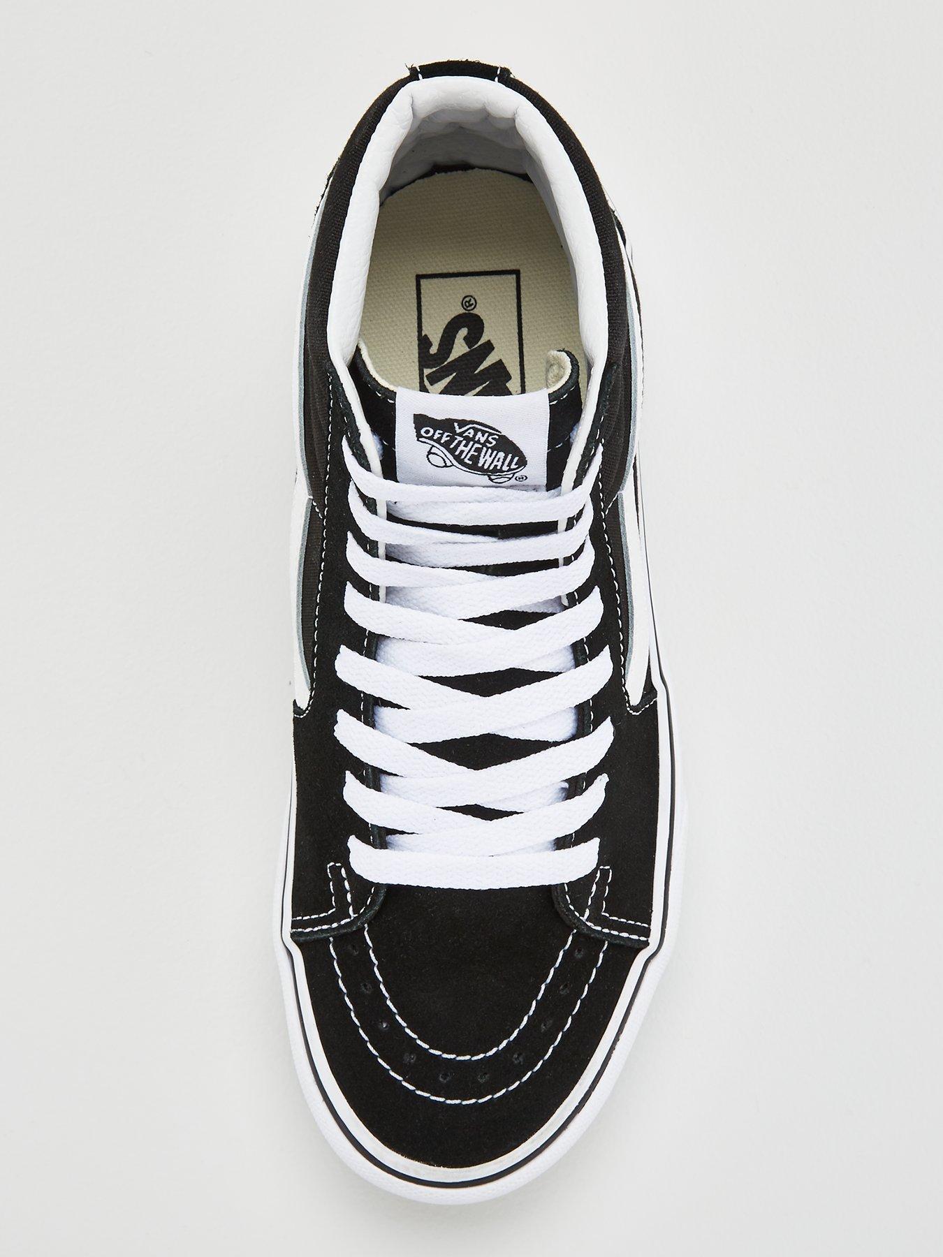 Vans Womens SK8 Hi Platform 2.0 Trainers Black White Very