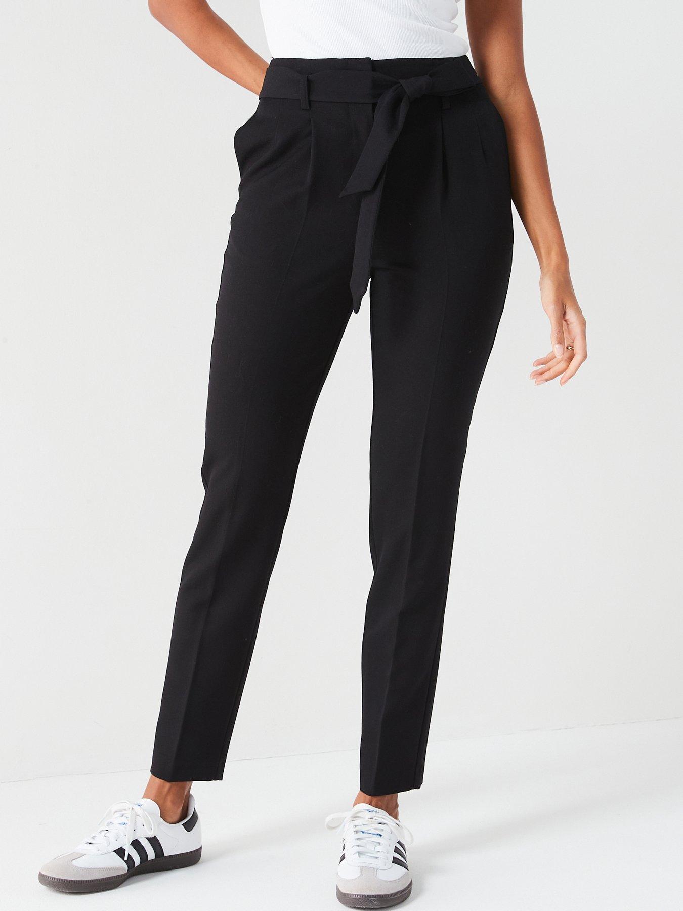 Image 1 of 6 of V by Very The Tapered Leg Trouser - Black