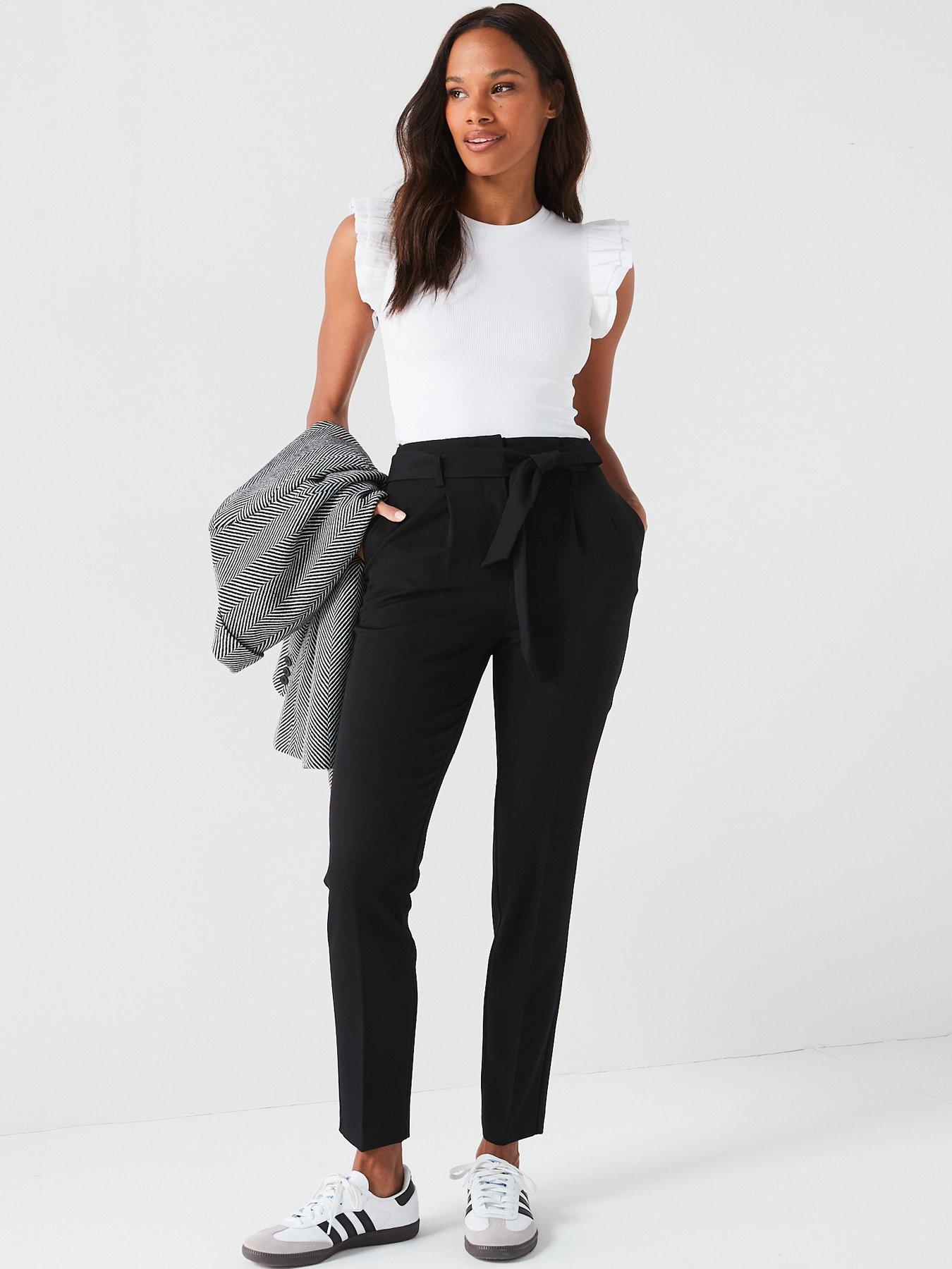 Image 3 of 6 of V by Very The Tapered Leg Trouser - Black