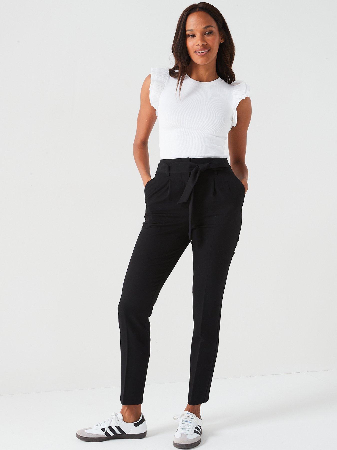 V by Very The Tapered Leg Trouser - Black | Very.co.uk