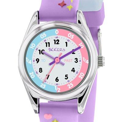 Tikkers White Dial Unicorn Lilac Strap Kids Watch
