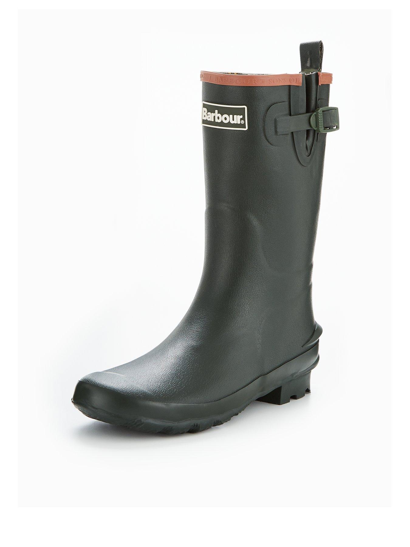 Barbour Kids Wellington Boots - Olive 