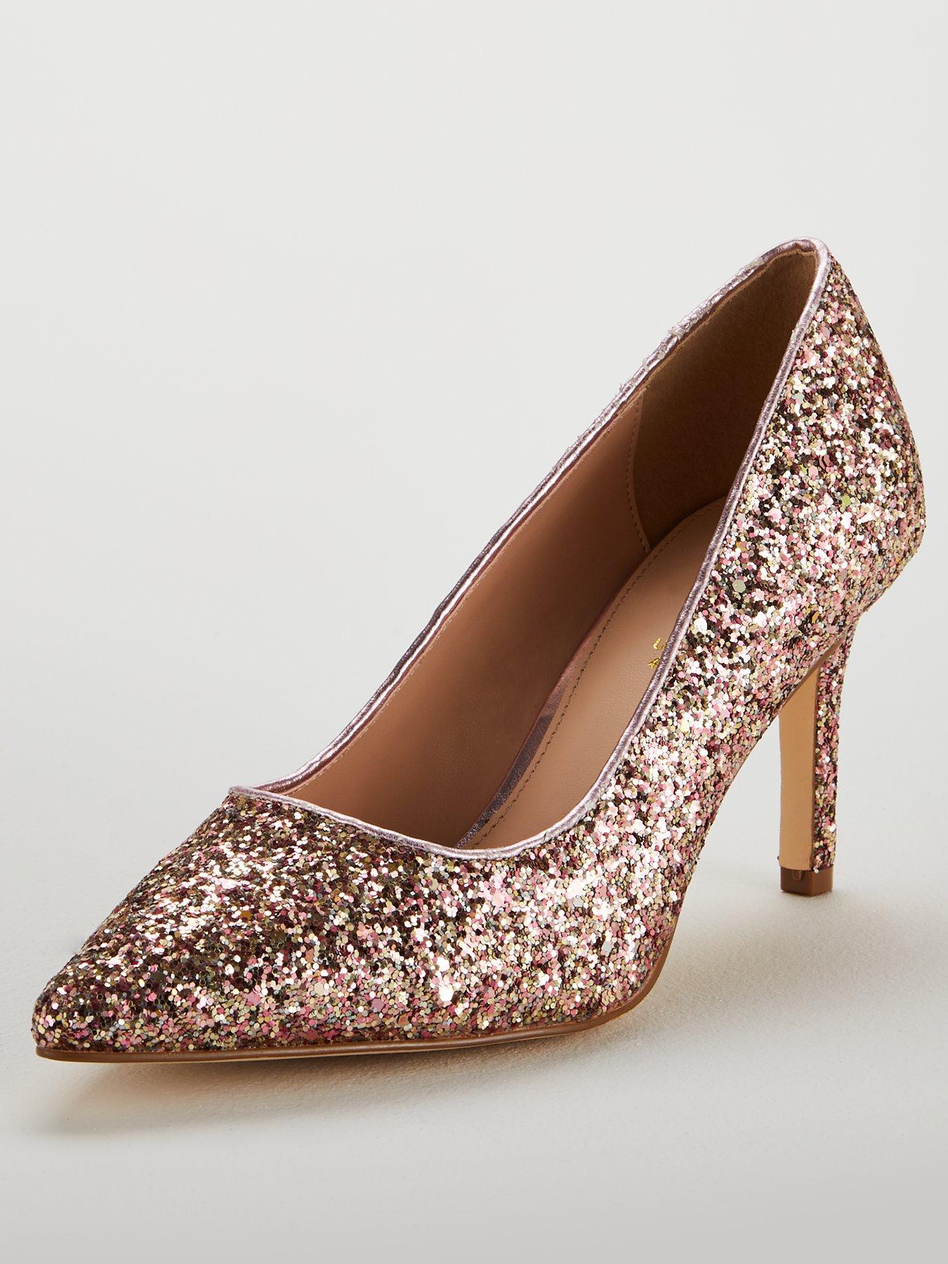 rose gold sparkle shoes