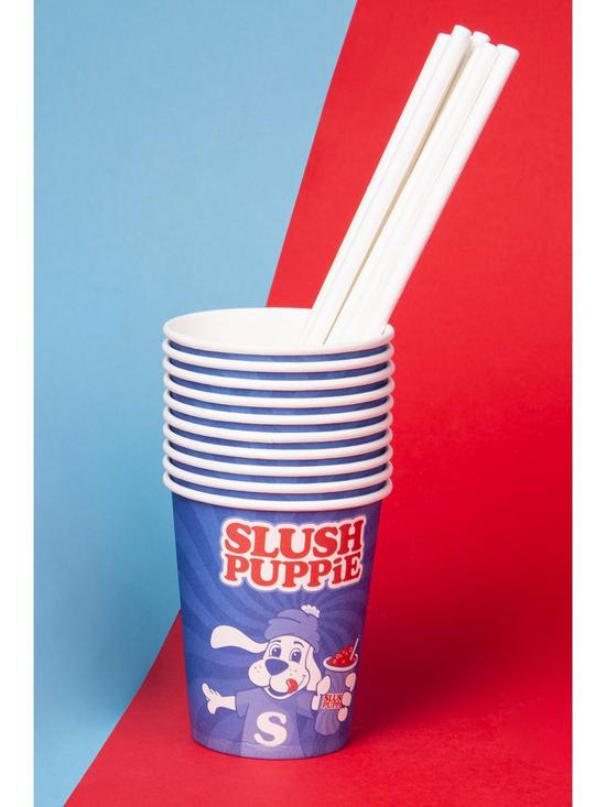 stillFront image of slush-puppie-syrup-and-party-cups-and-straws-x-20