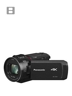 Panasonic HC-VX1 - 4K, 25mm Wide, 24x zoom, Leica Lens - Black