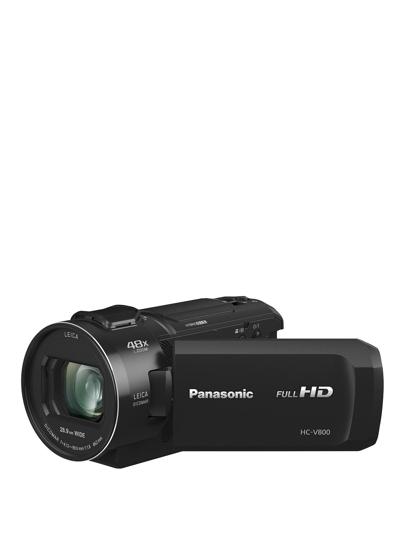 Panasonic Hc-V800 – Full Hd, 25Mm Wide, 24X Zoom, Leica Lens – Black.