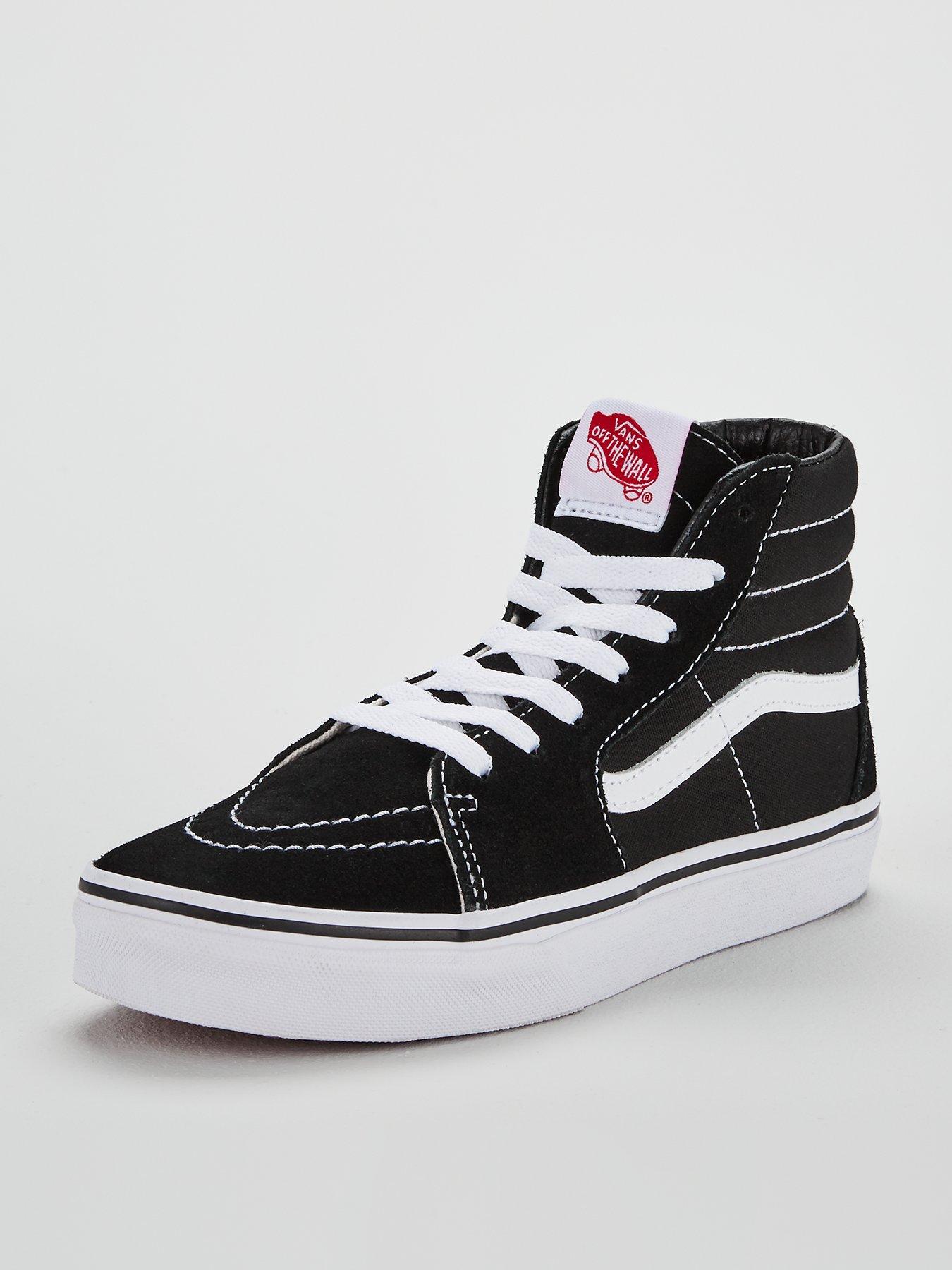 black and white vans uk