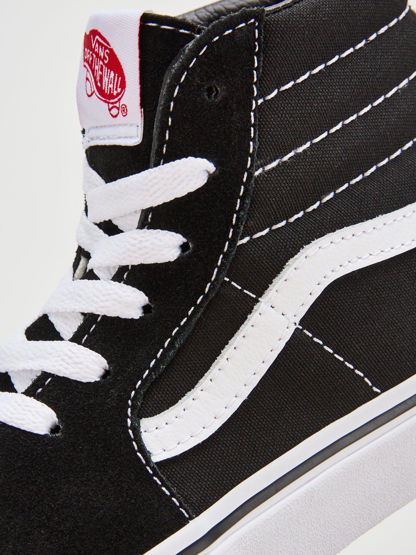 Sk8 Hi Childrens Unisex Hi Top Trainers Black White