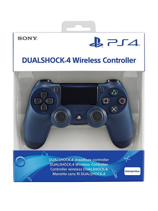 front image of playstation-4-midnight-blue-dualshock-4-controller