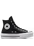  image of converse-womens-leather-lift-hi-trainers-black