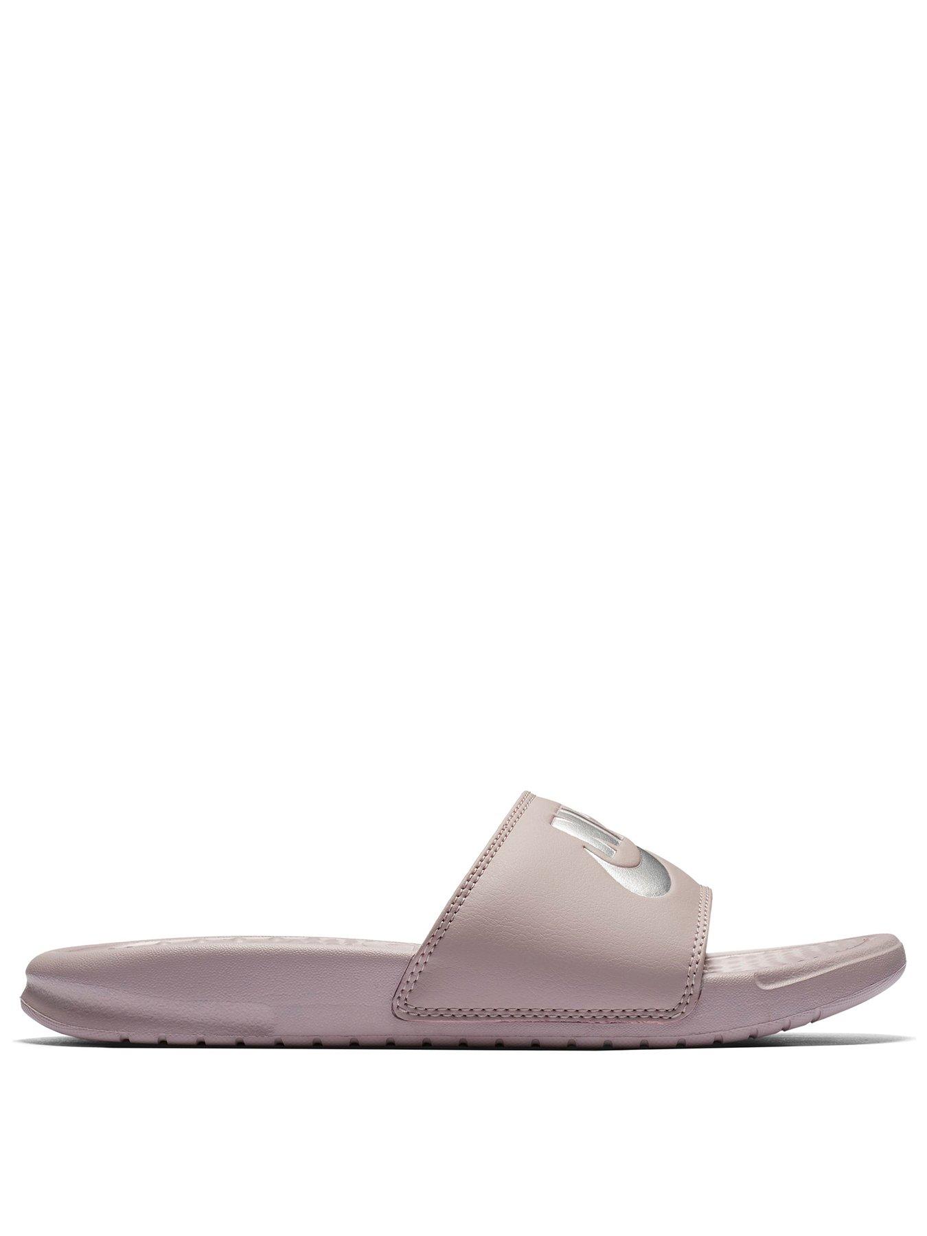 nike benassi sliders pink