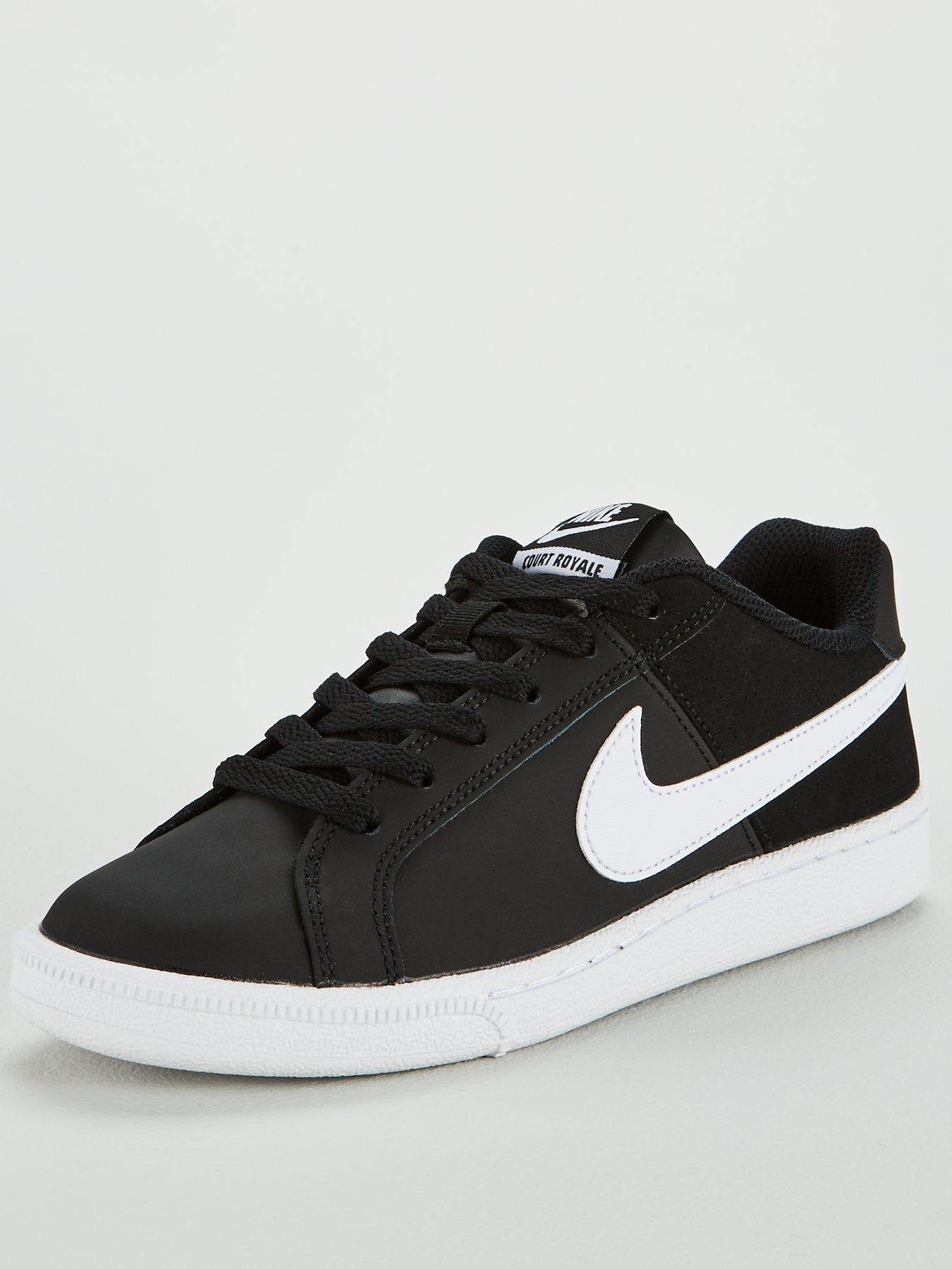 nike court royale black sneakers