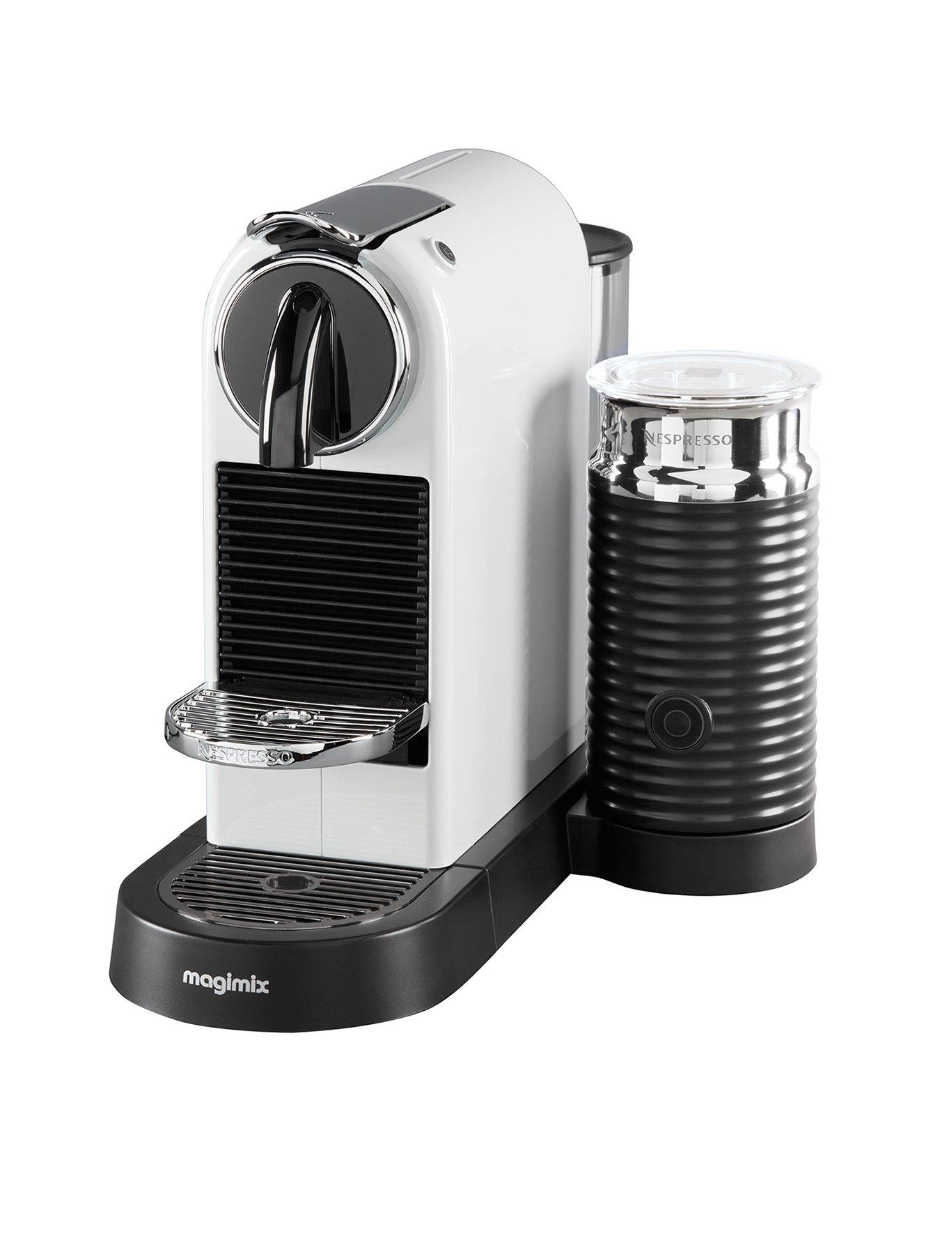 Product photograph of Nespresso Citiz Amp Milk 11319 Coffee Machine By Magimix - White from very.co.uk