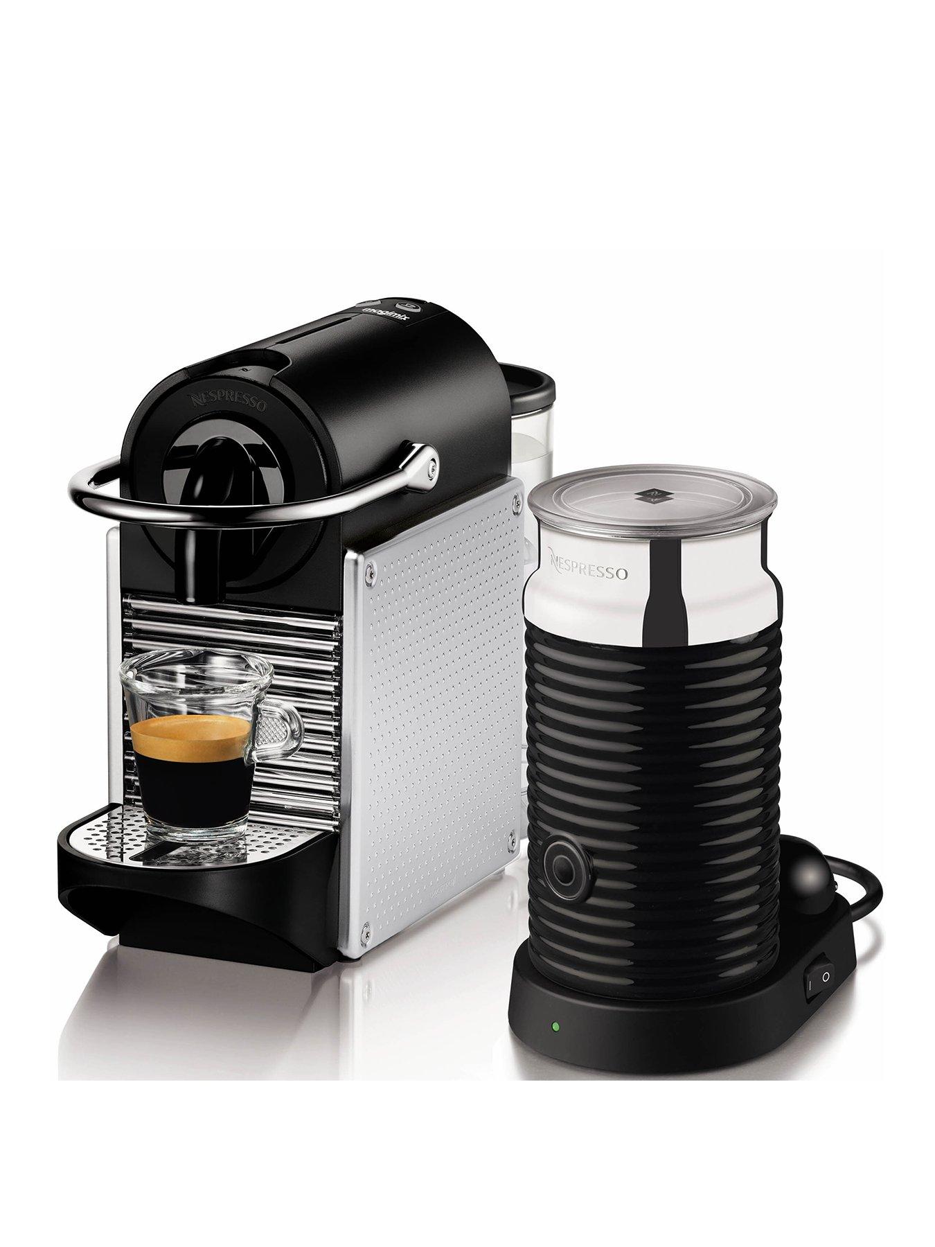 Nespresso Pixie Coffee Machine And Aerocinno By Magimix - Aluminium